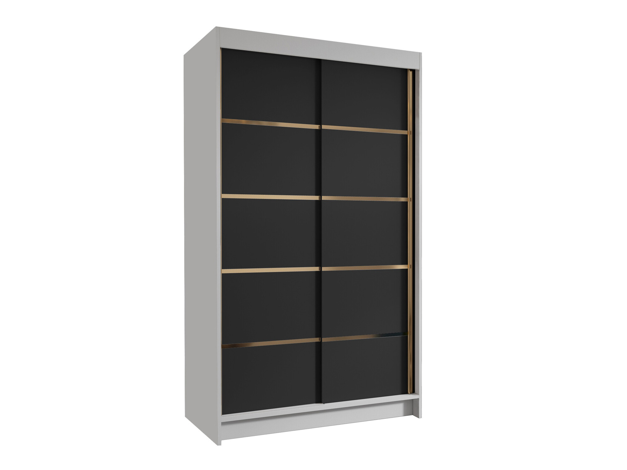 Armoire Closico Corden III (Blanc + Noir)