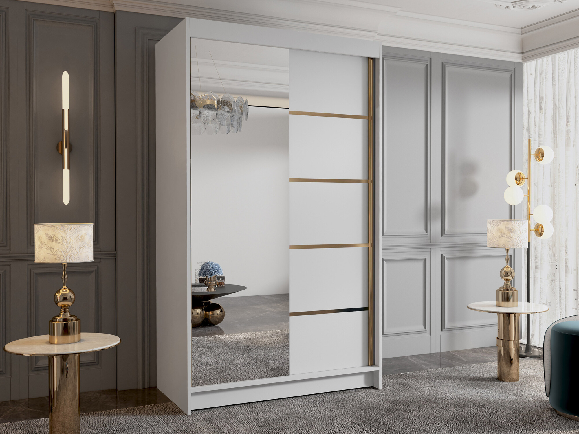 Armoire Closico Corden III (Blanc)