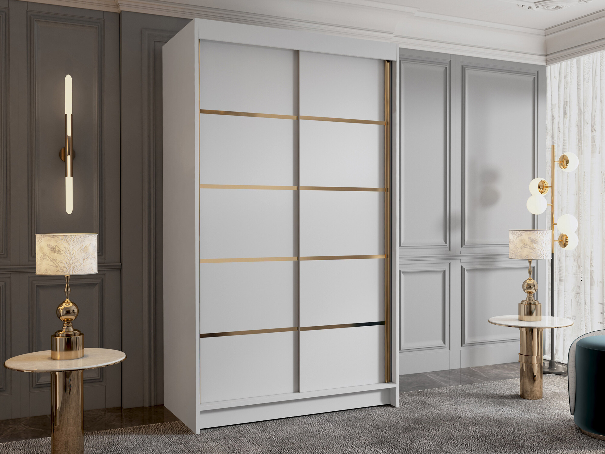 Armoire Closico Corden III (Blanc)