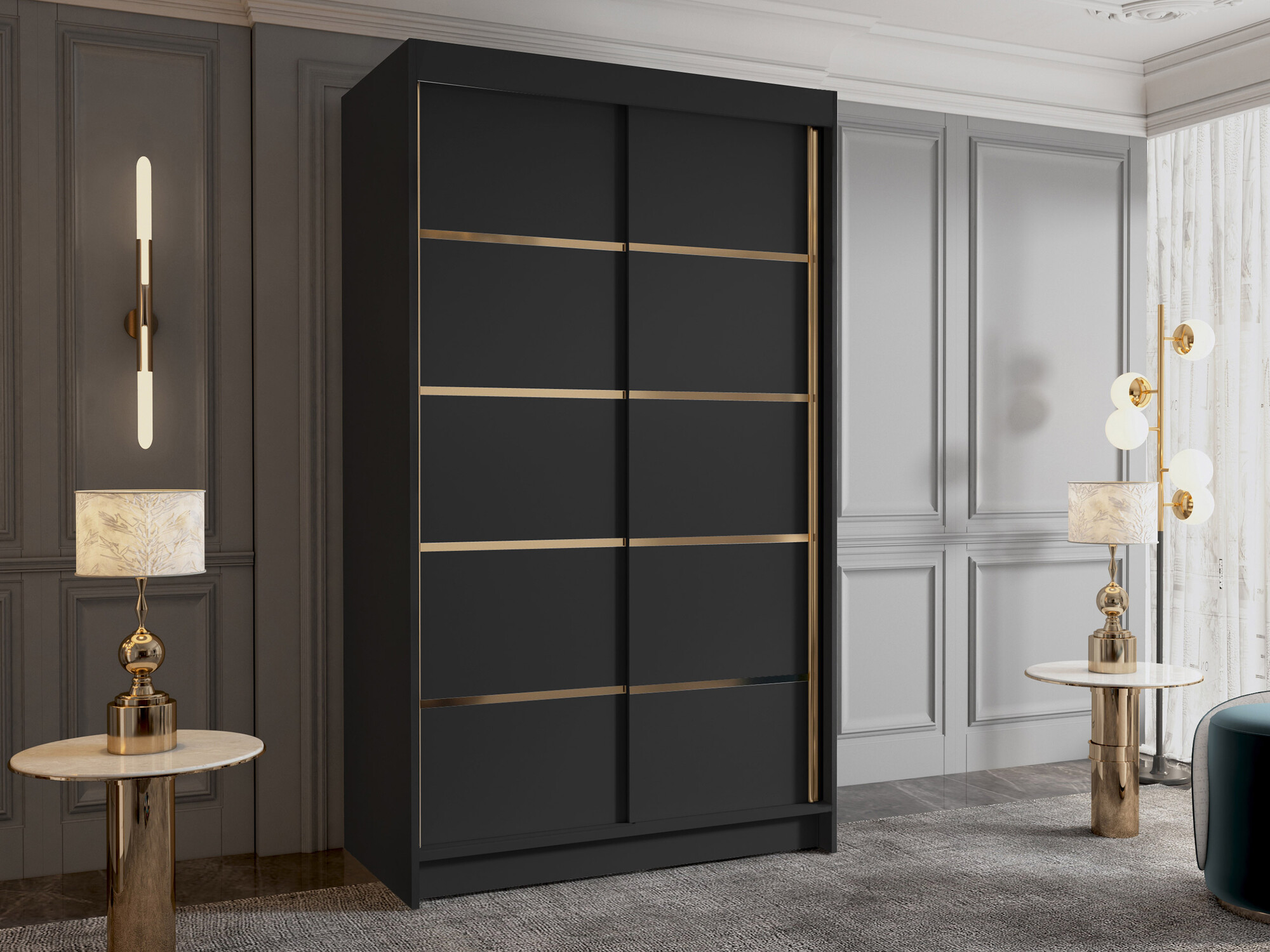 Armoire Closico Corden III (Noir)