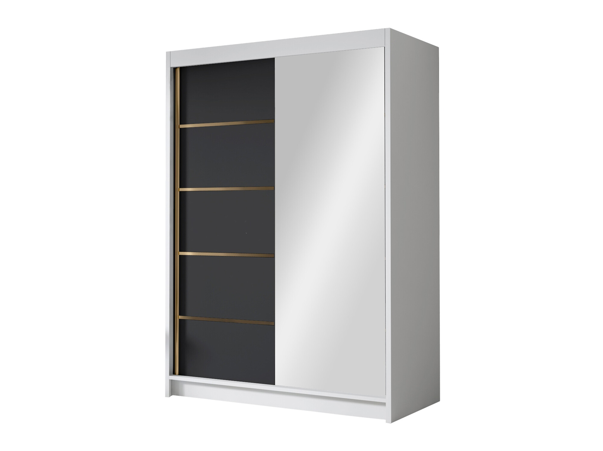 Armoire Closico Fornix III (Blanc + Noir)