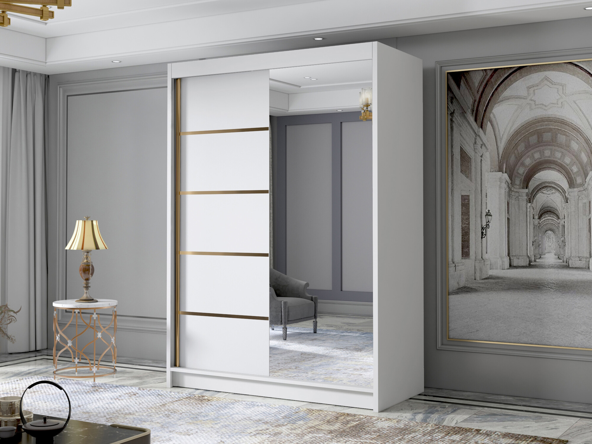 Armoire Closico Fornix III (Blanc)