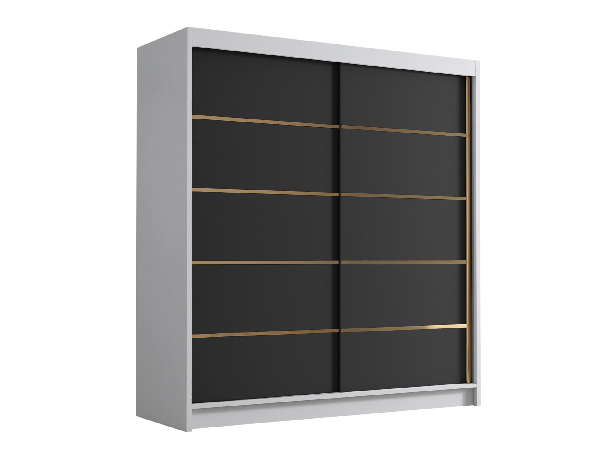 Armoire Closico Vallor III (Blanc + Noir)