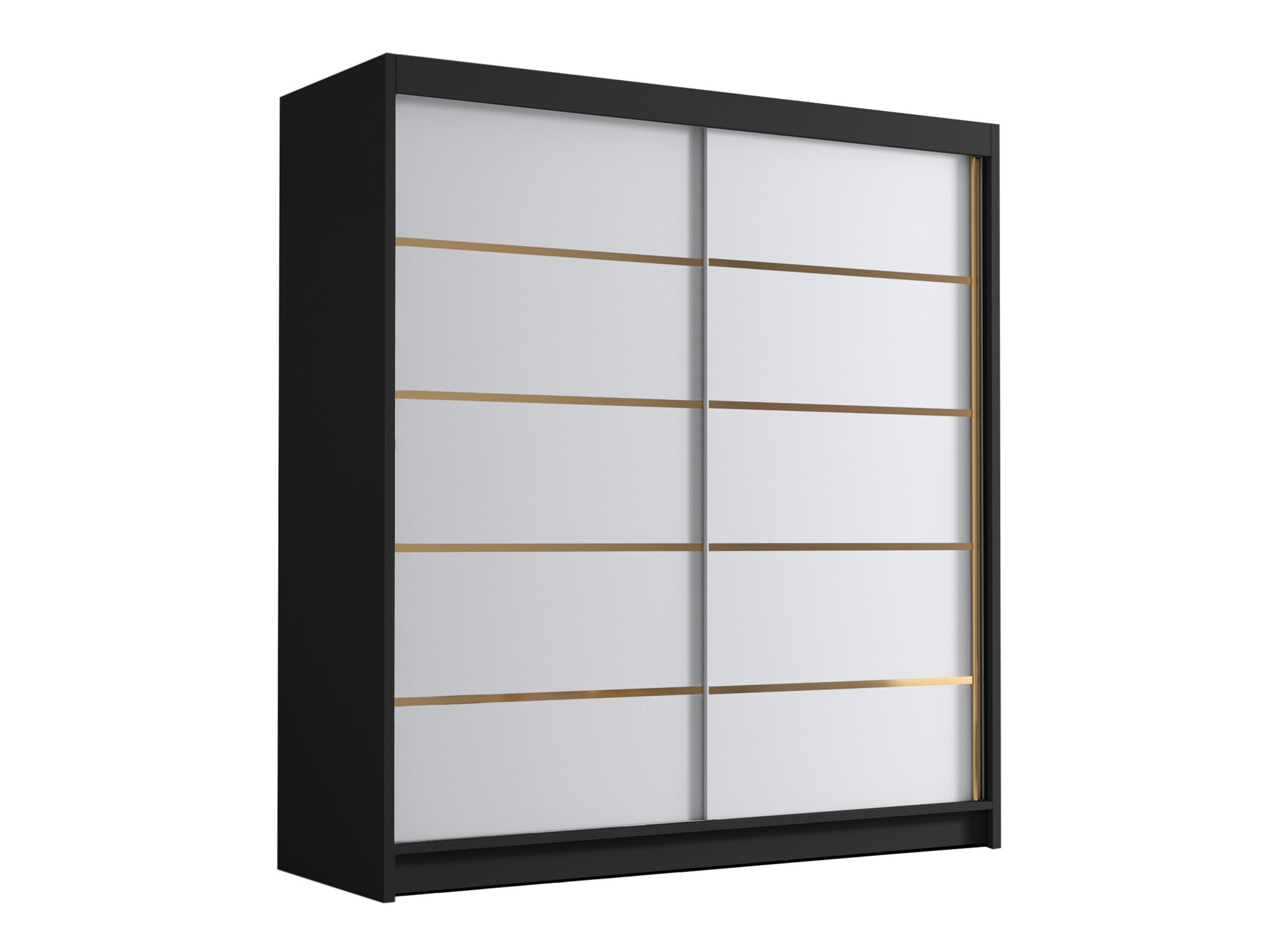 Armoire Closico Vallor III (Noir + Blanc)