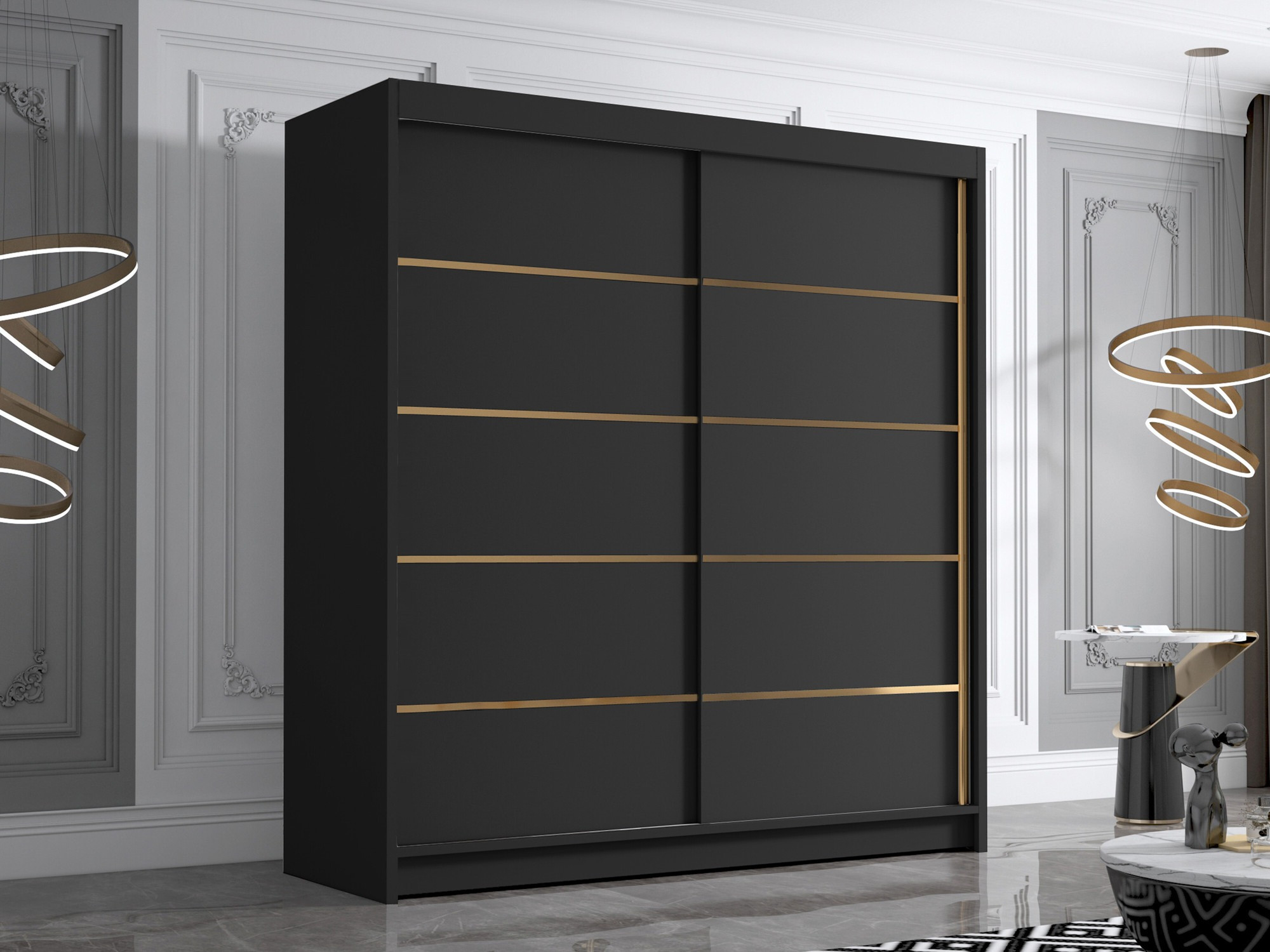 Armoire Closico Vallor III (Noir)