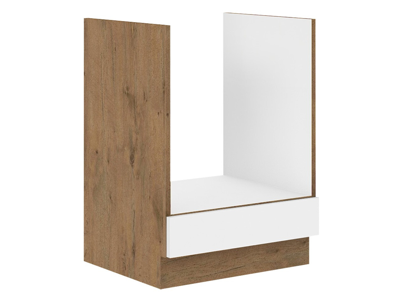 Armoire modulaire pour appareils intégrés Wood White 125