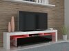Meuble TV Buffalo 169 (Blanc + Noir brillant)