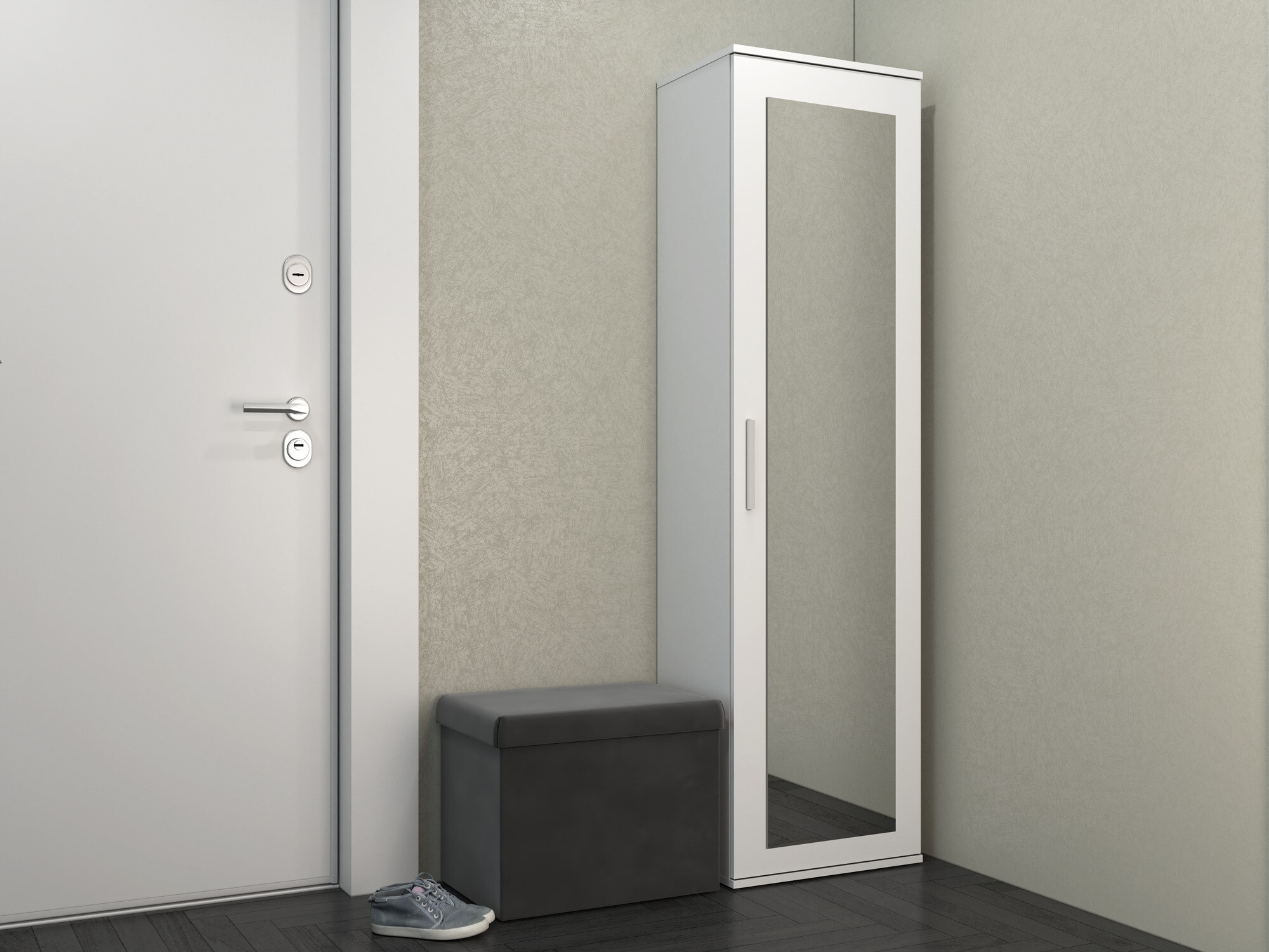 Armoire Mandeville 127 (Mat blanc)