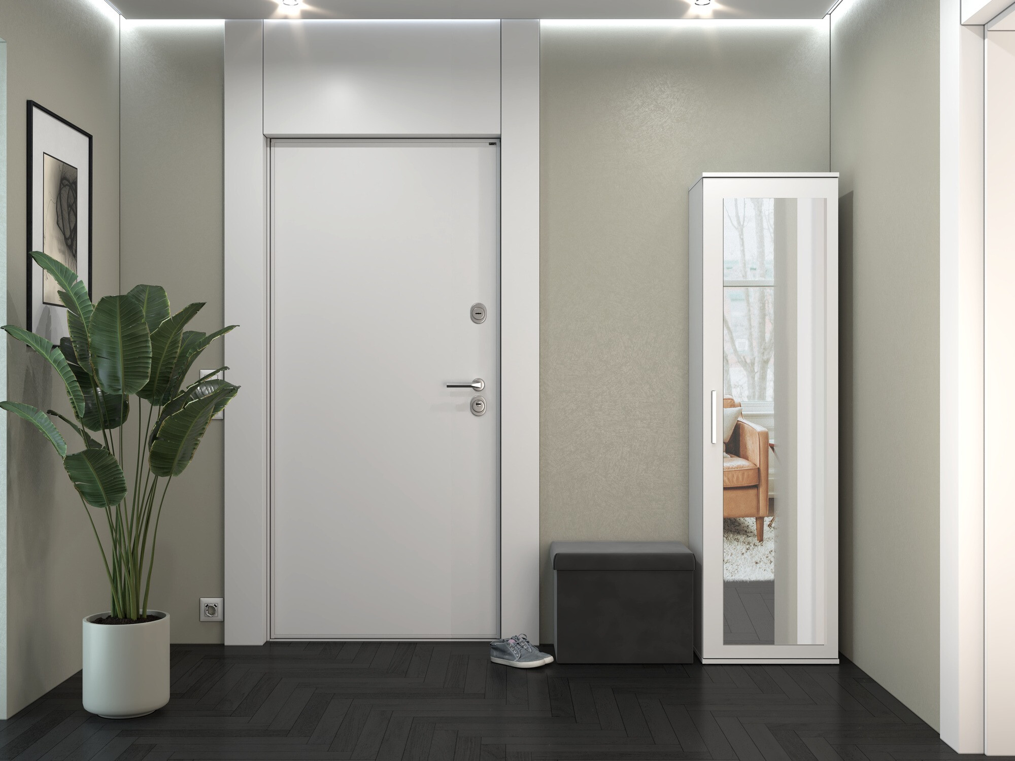 Armoire Mandeville 127 (Mat blanc)