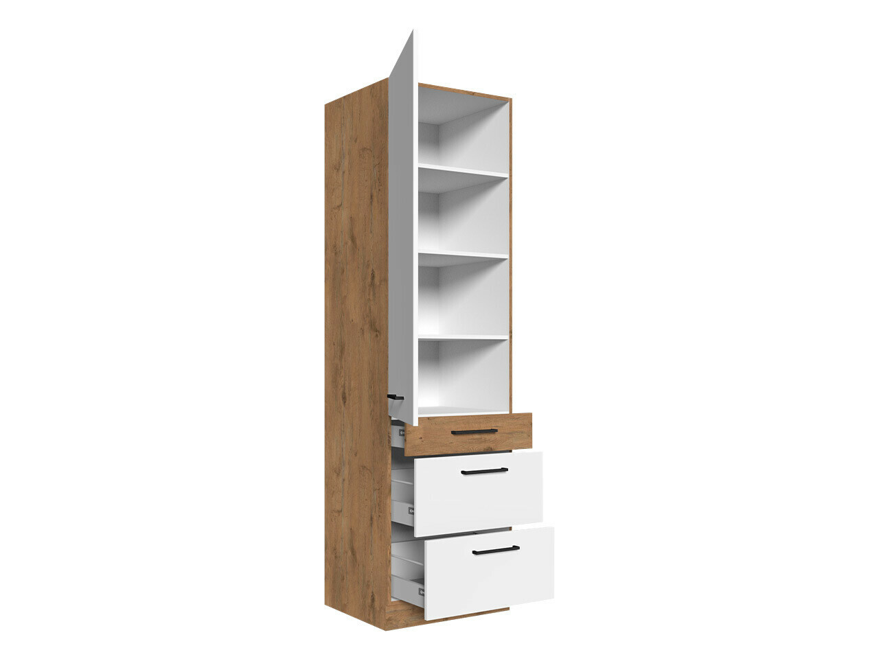 Armoire modulaire avec portes Wood Grey 127