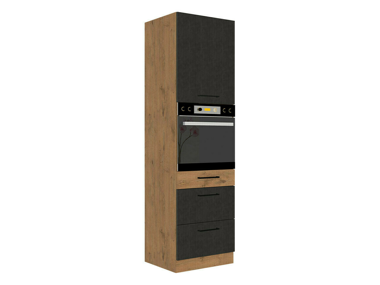 Armoire modulaire pour appareils intégrés Wood Grey 126