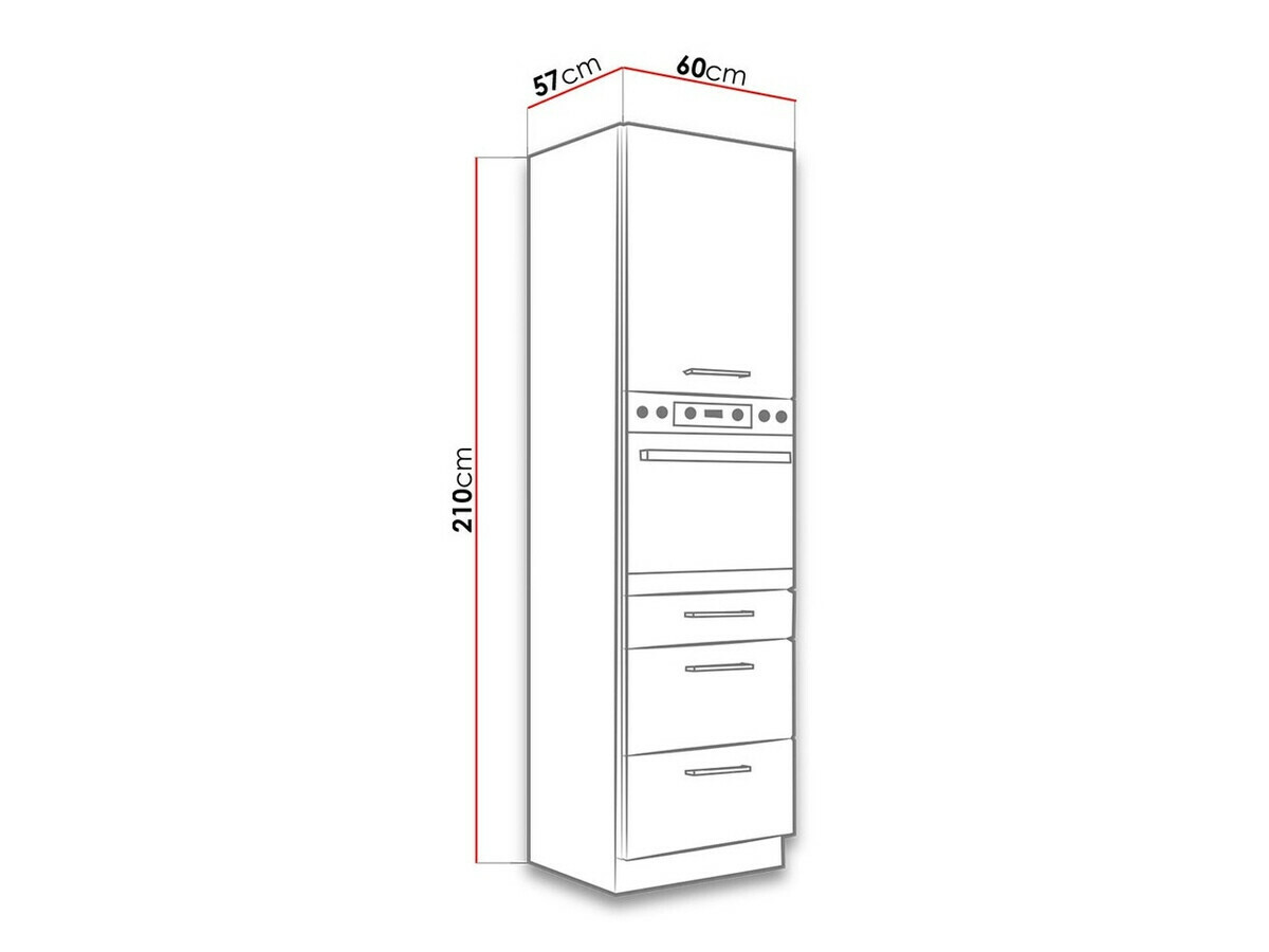 Armoire modulaire pour appareils intégrés Wood Grey 126
