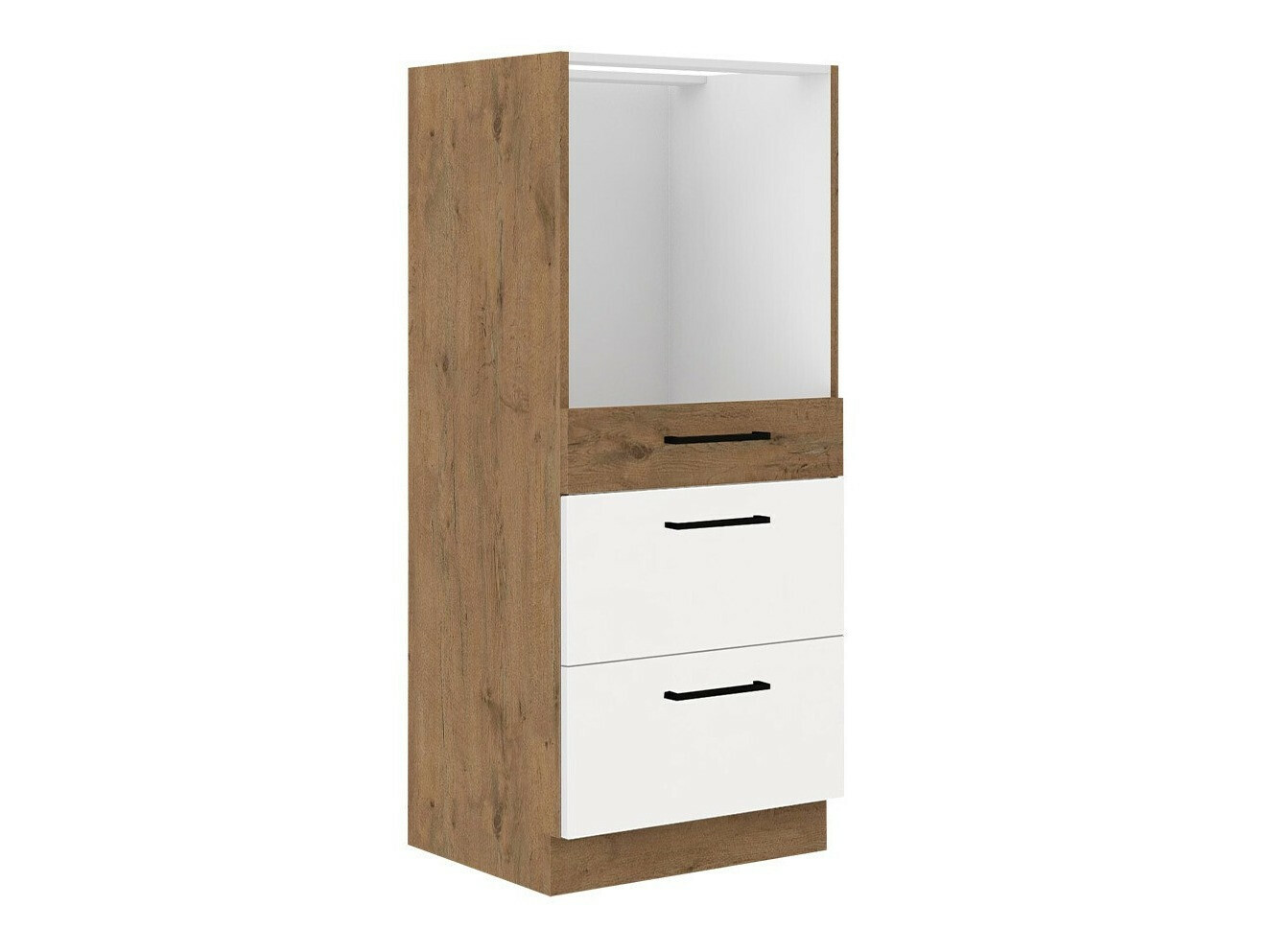 Armoire modulaire pour appareils intégrés Wood White 102