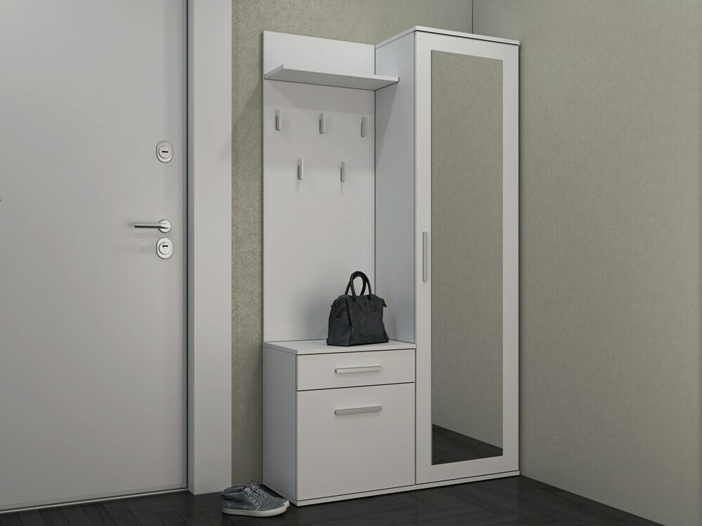Meuble d'entrée Mandeville 126 (Mat blanc)