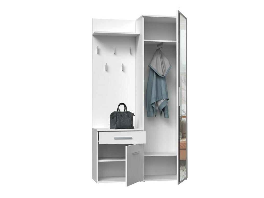 Meuble d'entrée Mandeville 126 (Mat blanc)