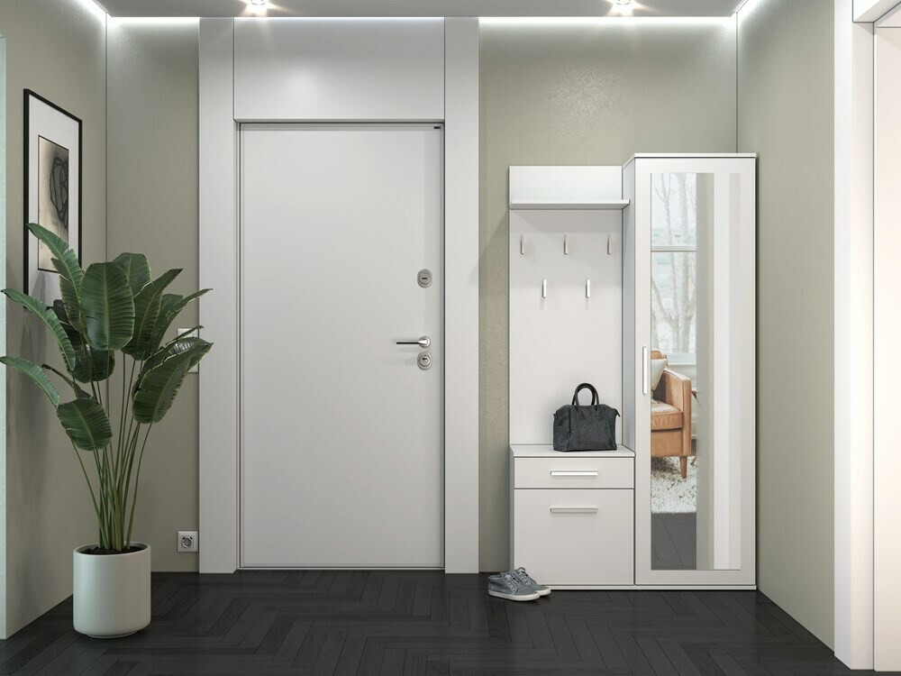 Meuble d'entrée Mandeville 126 (Mat blanc)