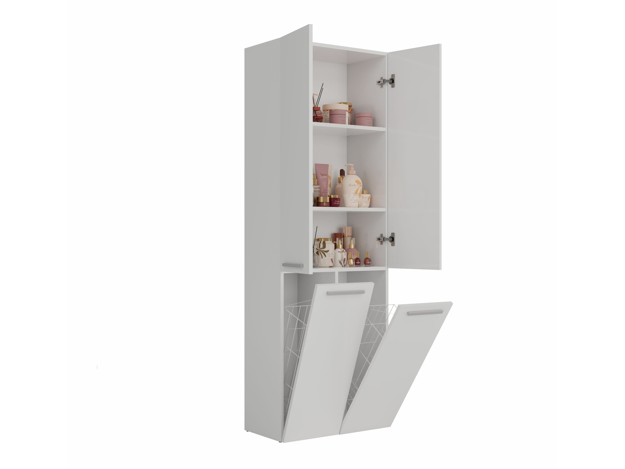 Armoire de bain à poser Nolmaru 102 (Blanc)