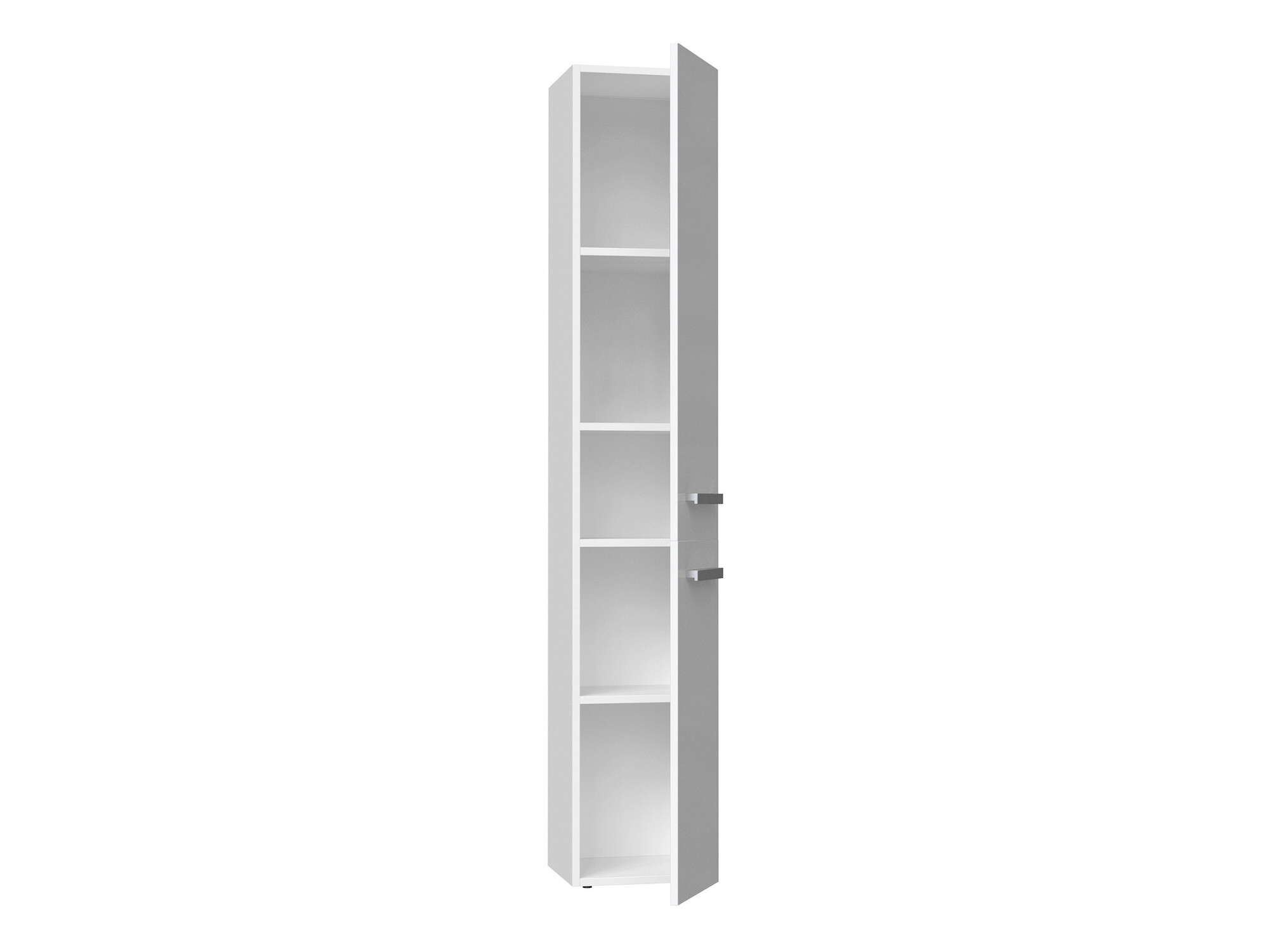 Armoire de bain à poser Nolmaru 105 (Blanc + Blanc brillant)