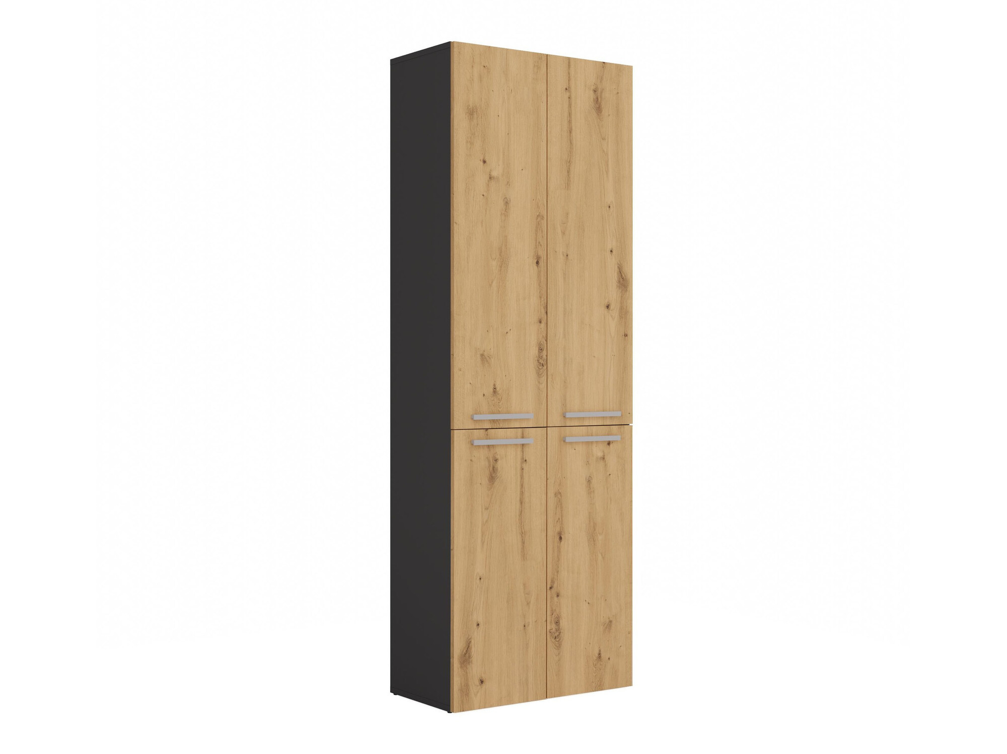 Armoire de bain indépendante Nolmaru 100 (Anthracite + Chêne Artisan)