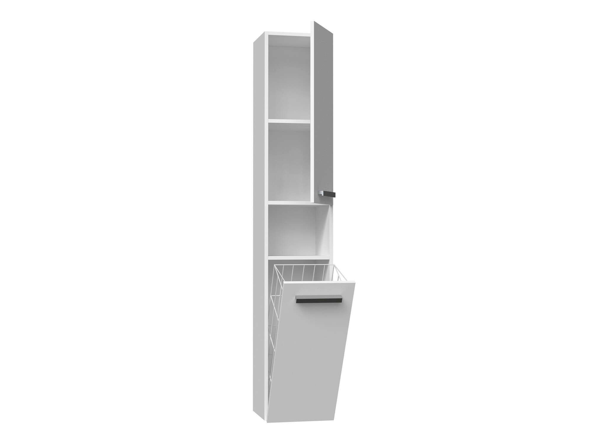 Armoire de bain indépendante Nolmaru 106 (Blanc)
