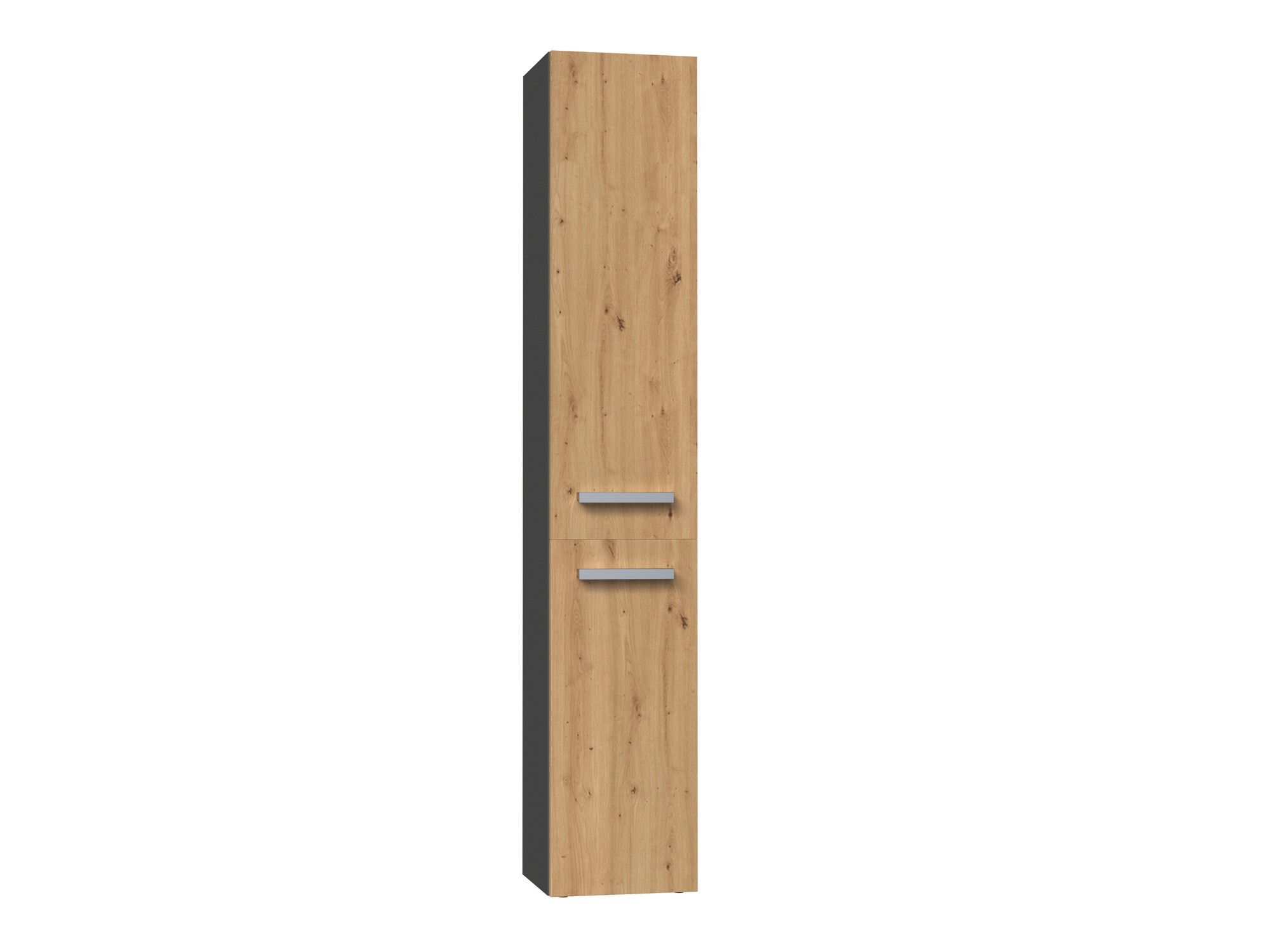 Armoire de bain indépendante Nolmaru 107 (Anthracite + Chêne Artisan)