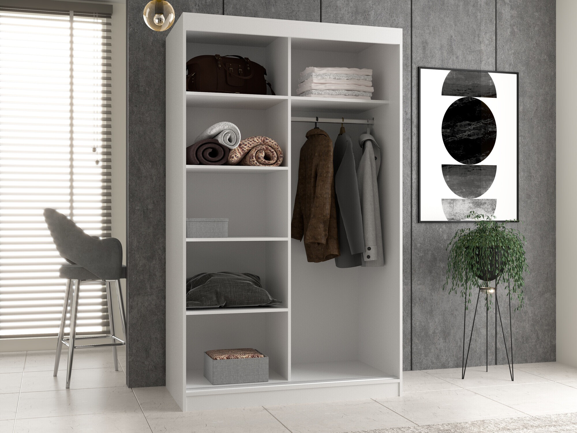 Armoire Mandeville 159 (Blanc)