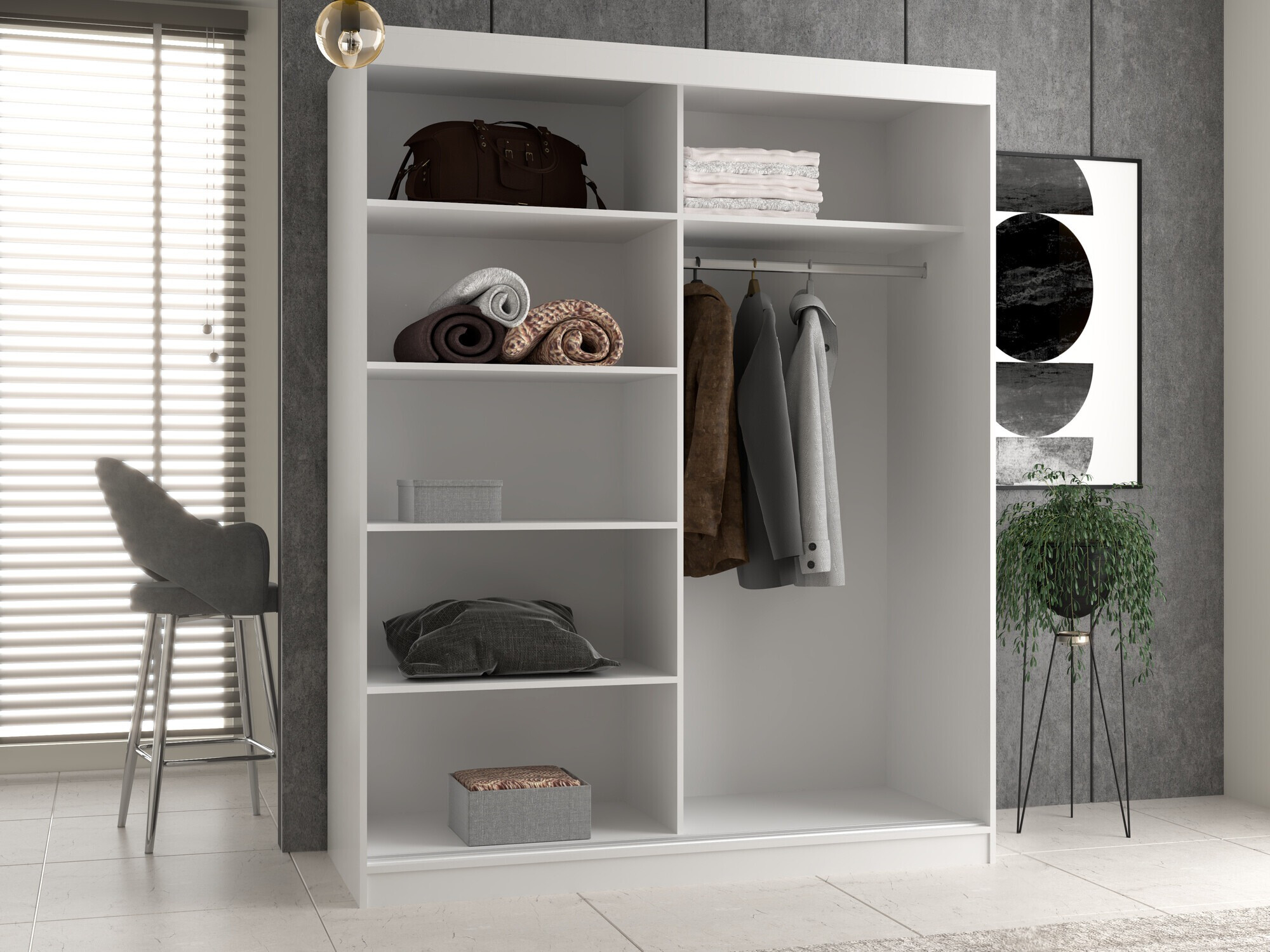 Armoire Mandeville 167 (Blanc)