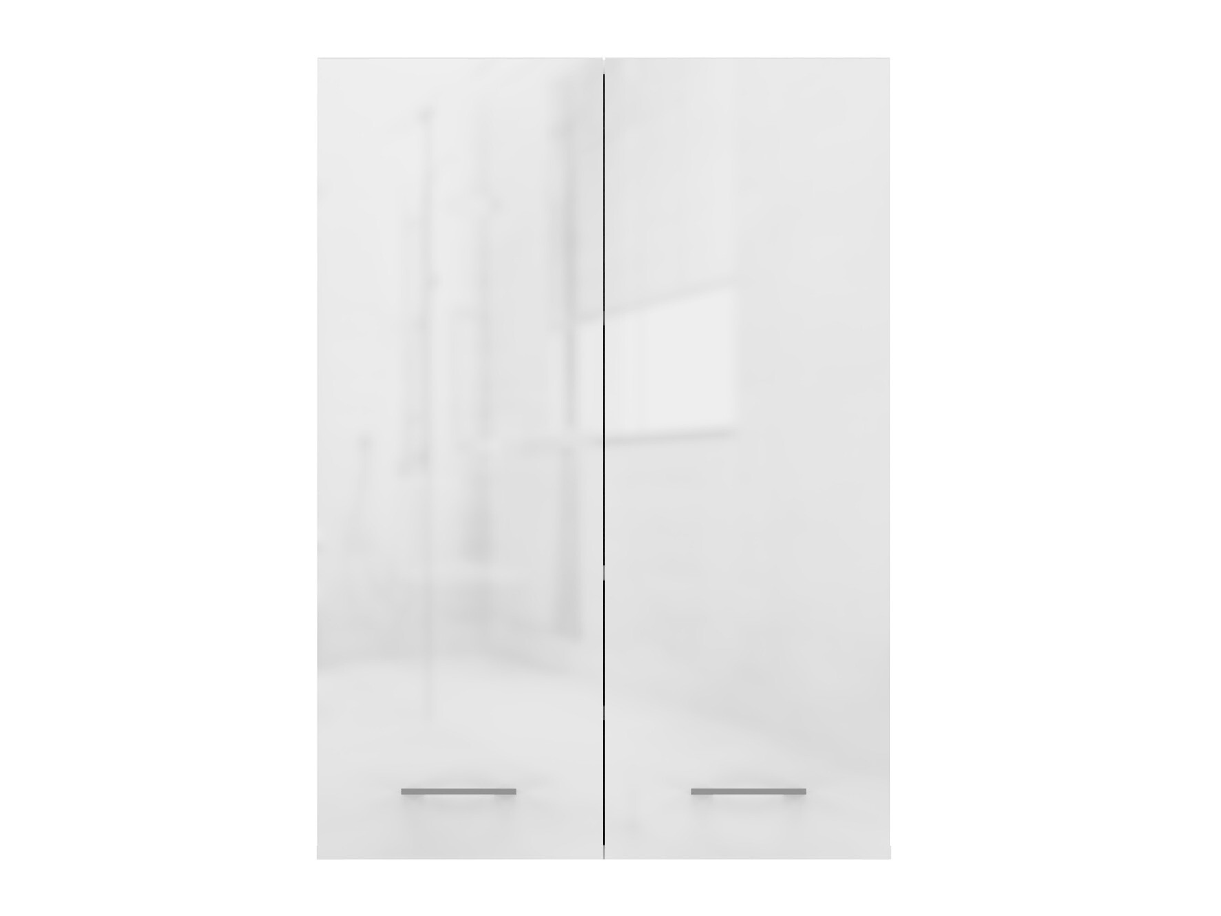 Armoire de salle de bain murale Balelbo 105 (Blanc + Blanc brillant)