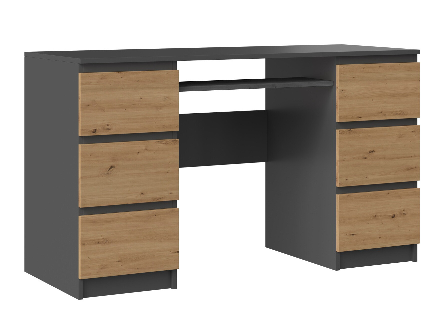 Bureau Mandeville 178 (Anthracite + Chêne Artisan)