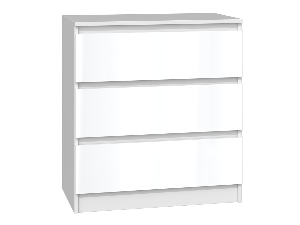 Commode Elbvelu 106 (Blanc brillant)