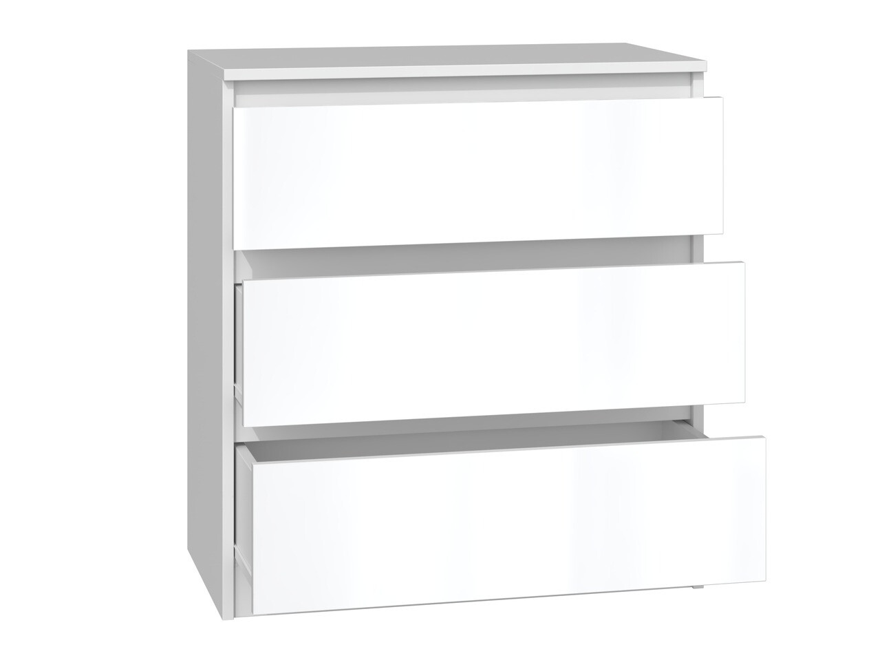 Commode Elbvelu 106 (Blanc brillant)