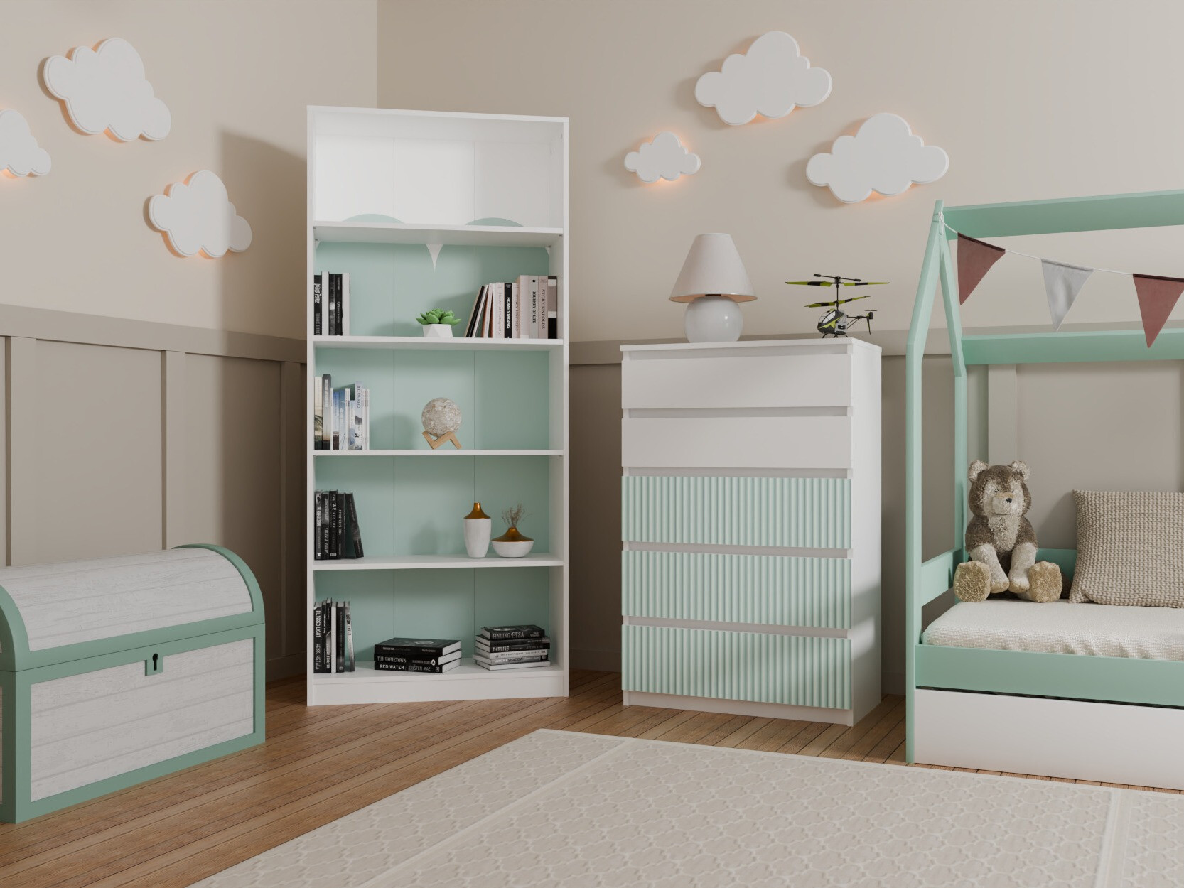 Commode Mortore 100 (Menthe claire)