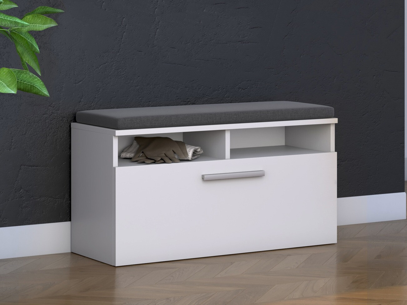 Meubles à chaussures Mandeville 189 (Blanc)