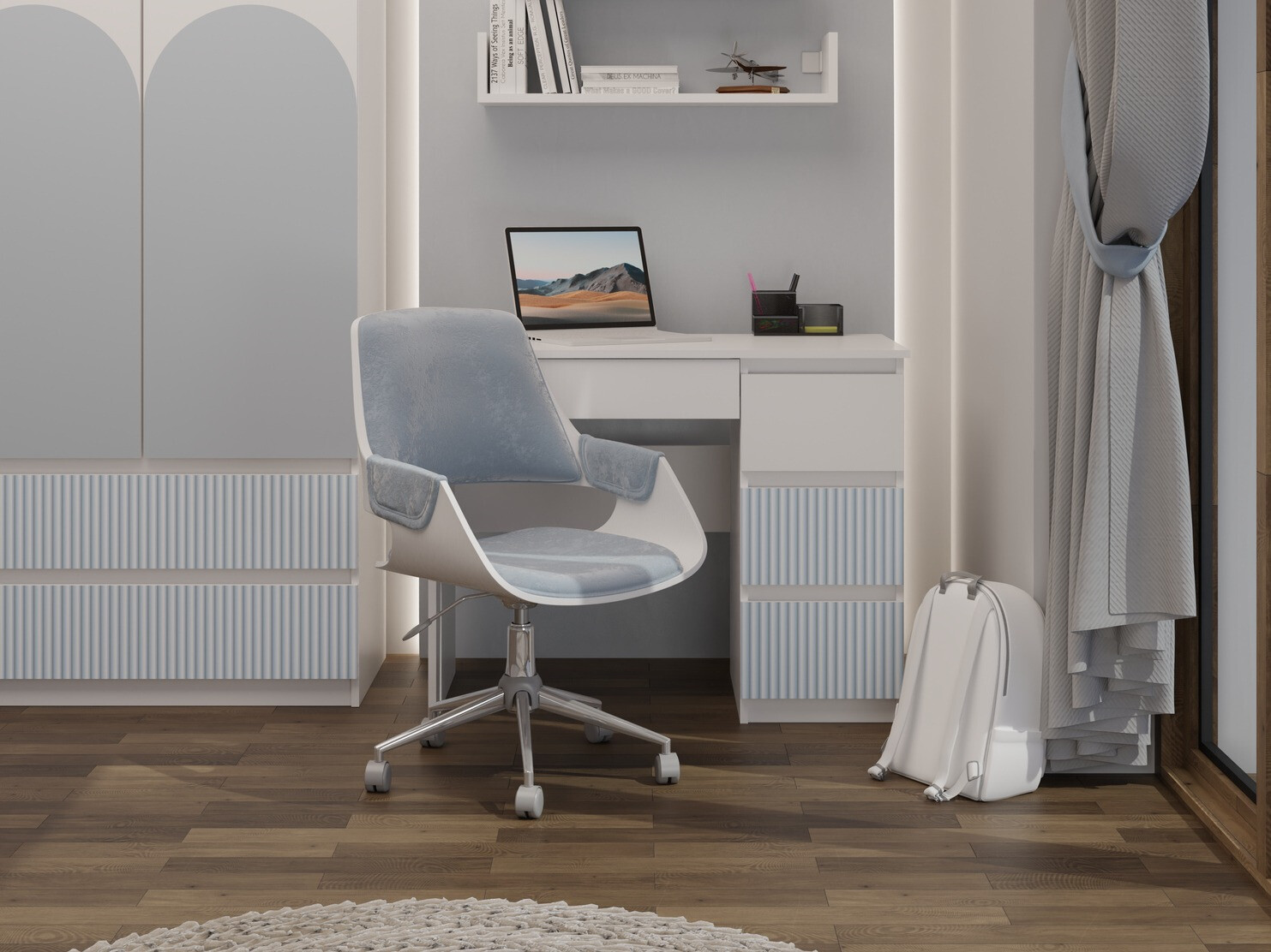 Bureau Mortore 104 (Bleu)