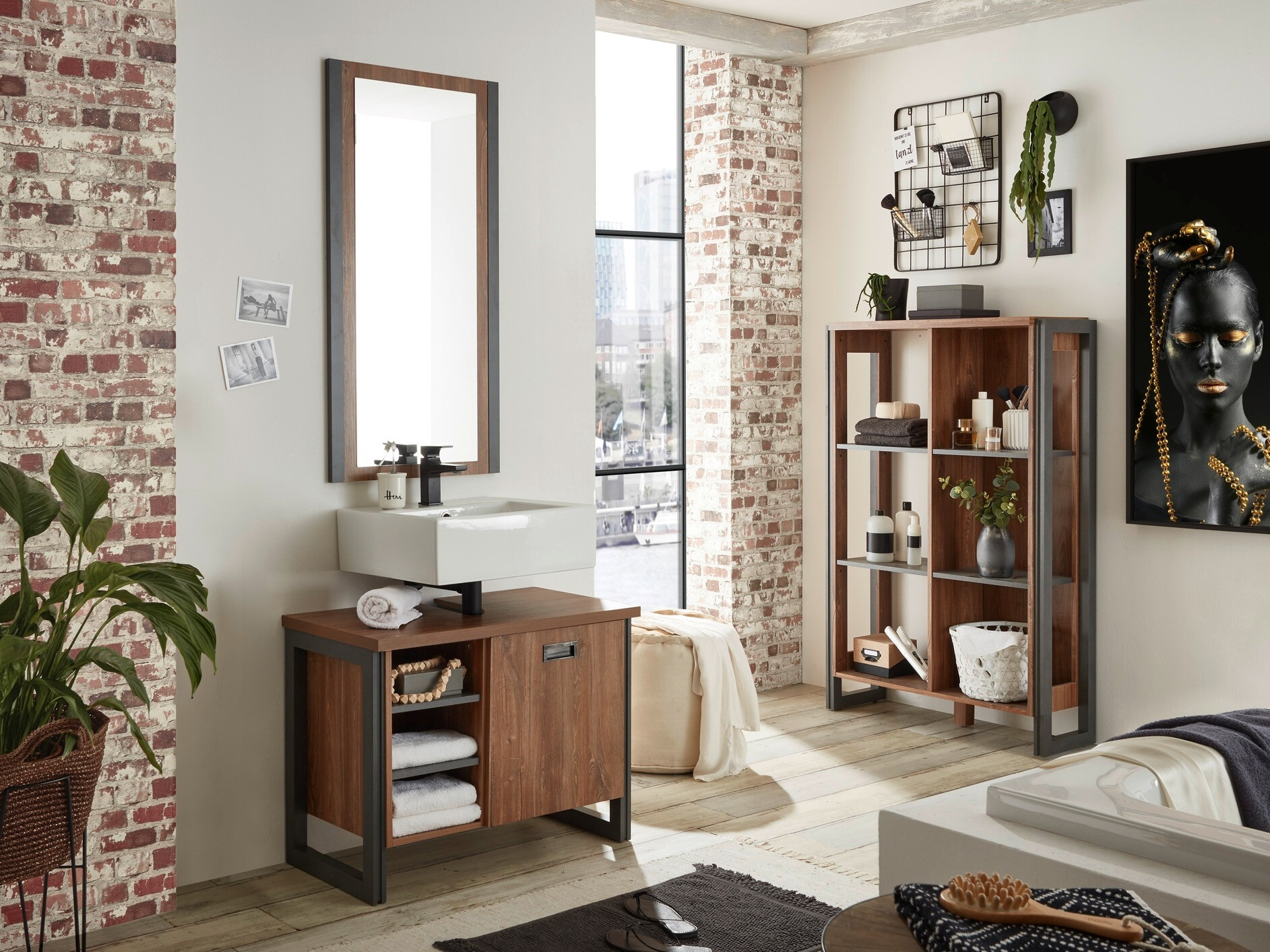 Armoire de lavabo à poser Virmeli 139