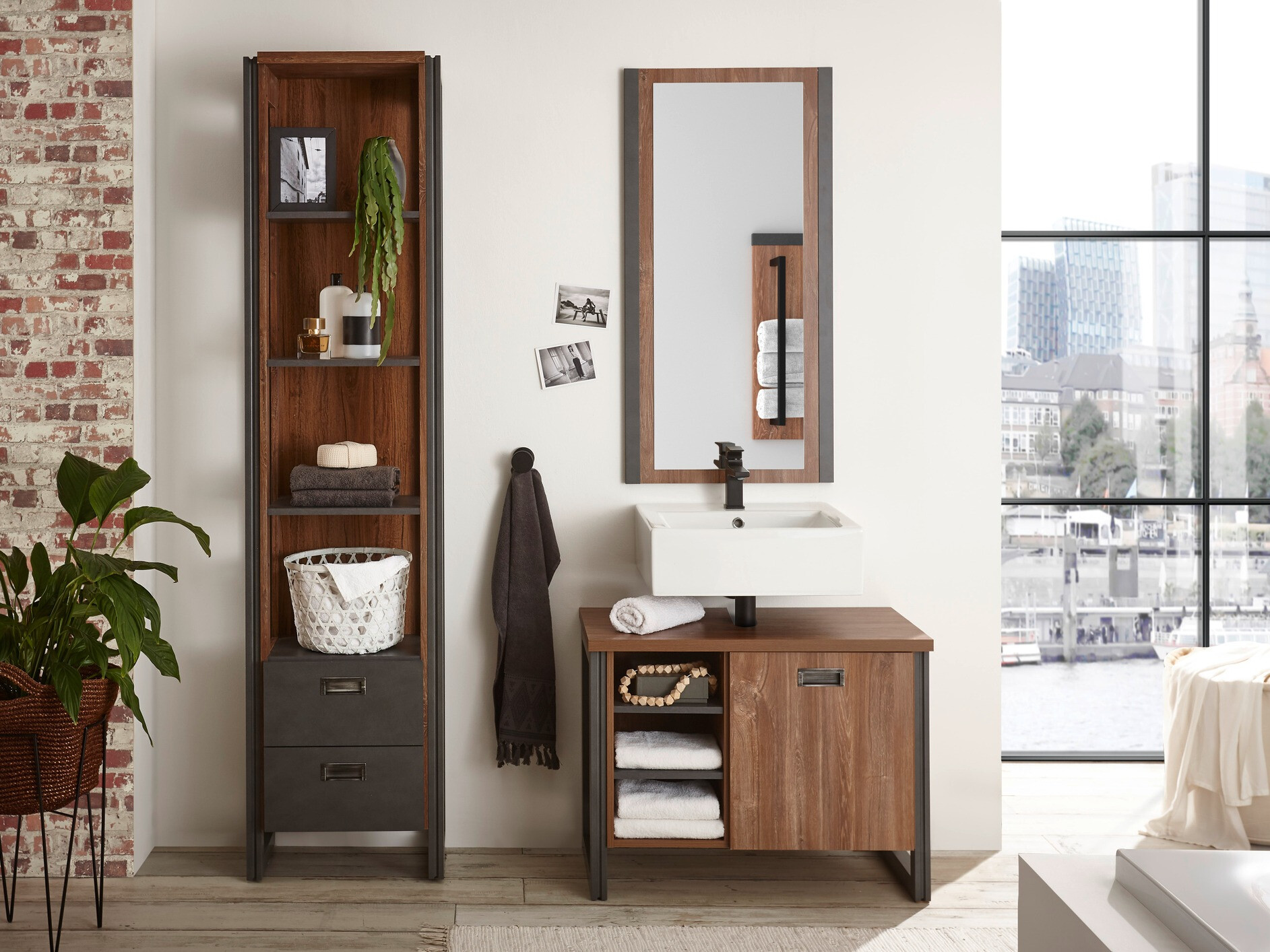 Armoire de lavabo à poser Virmeli 139