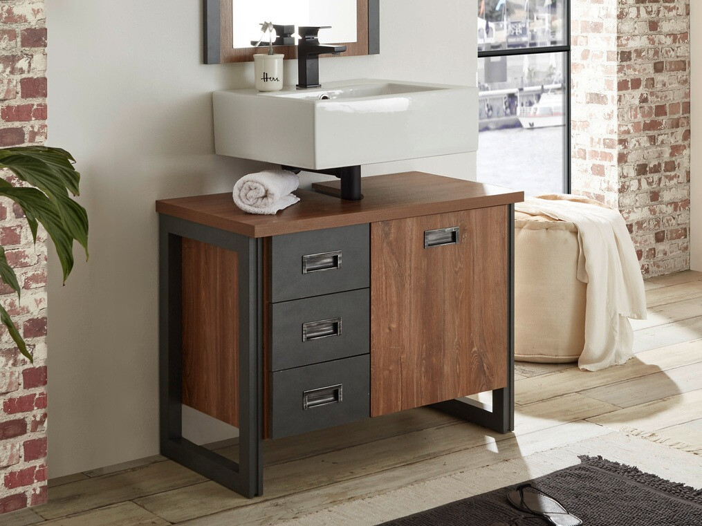 Armoire de lavabo à poser Virmeli 140