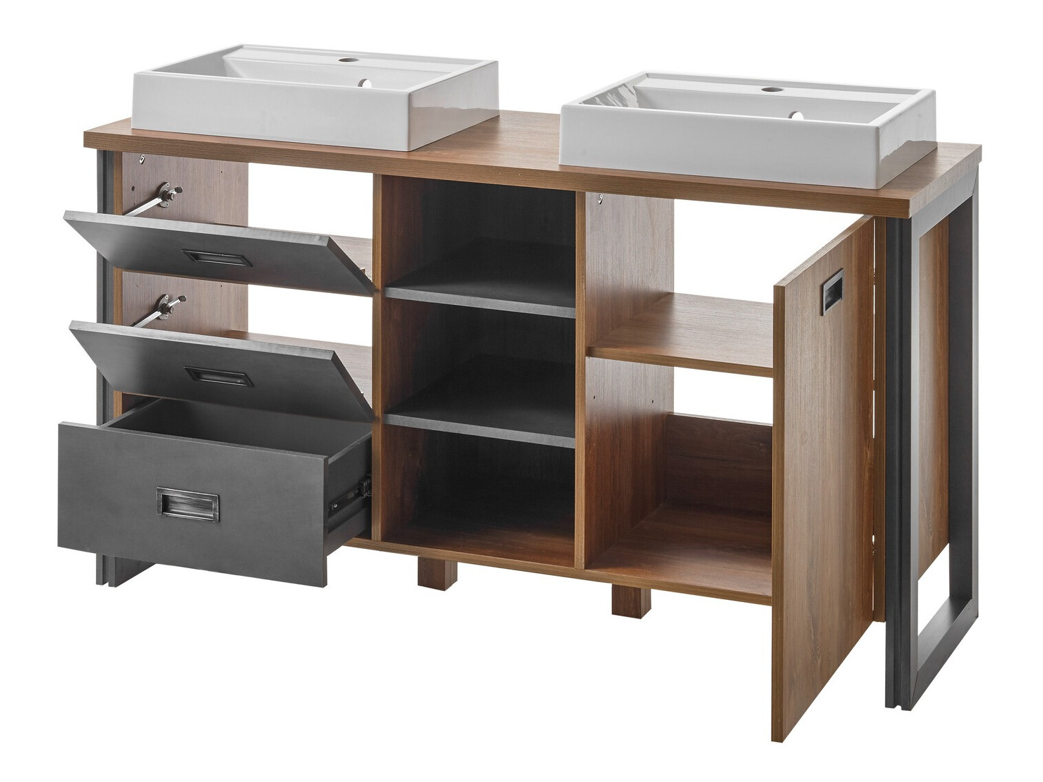 Armoire de lavabo à poser Virmeli 141