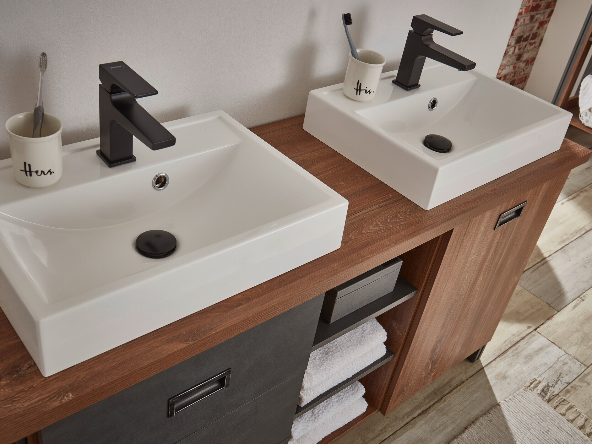 Armoire de lavabo à poser Virmeli 141