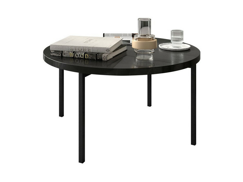 Table basse Providence 178 (Noir brillant + Noir)