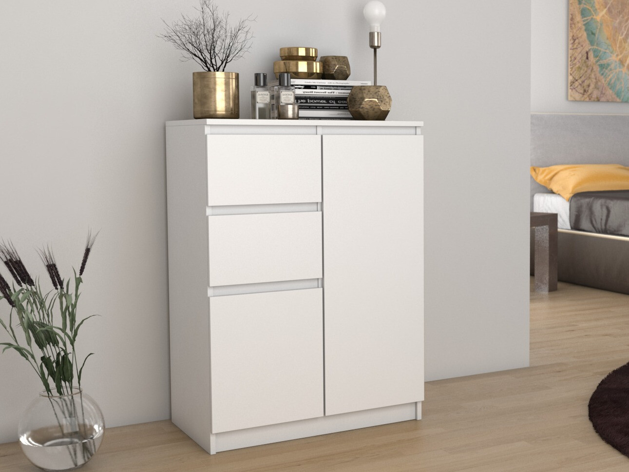 Commode Elbvelu 111 (Blanc)