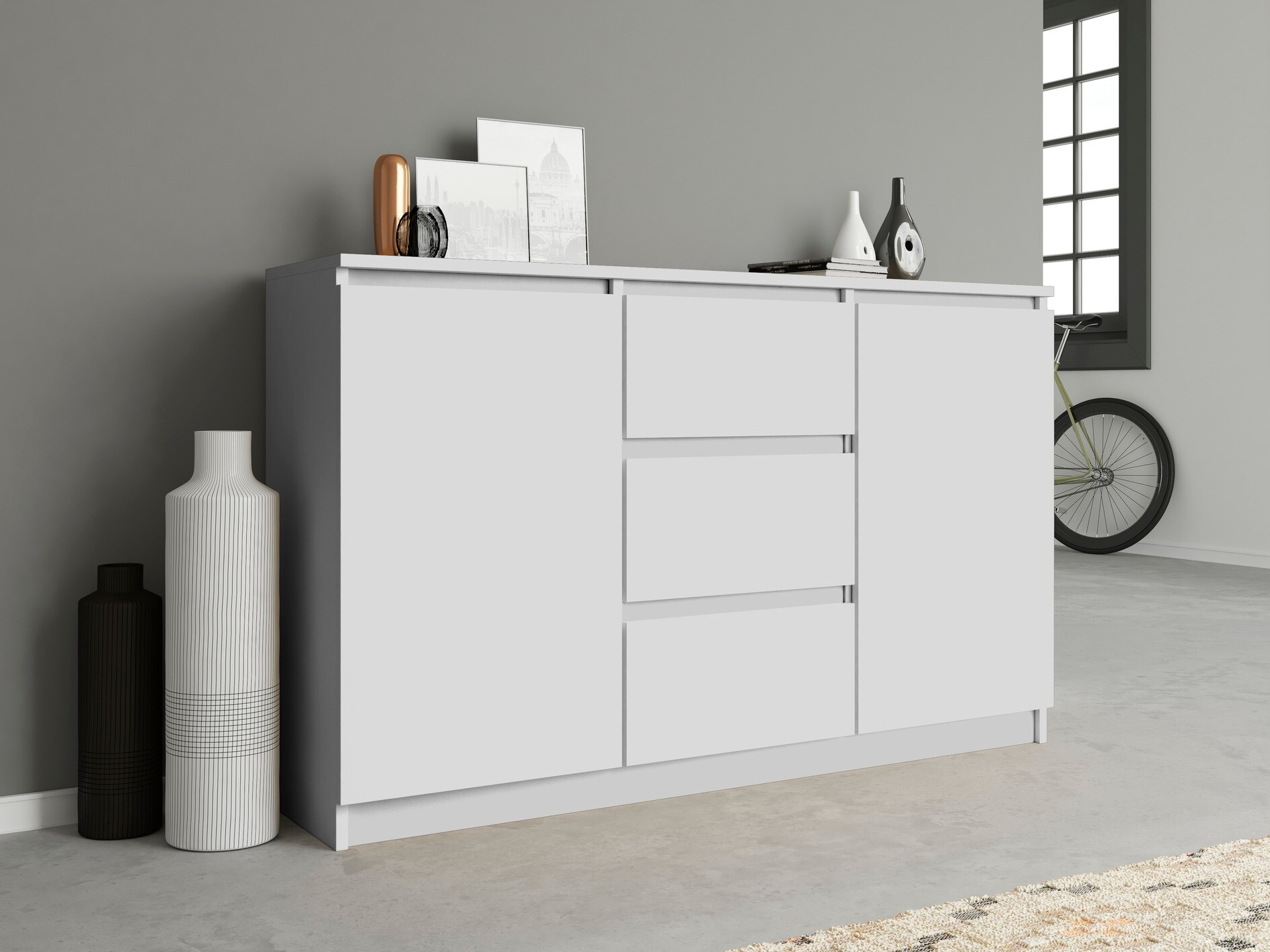 Commode Elbvelu 112 (Blanc)