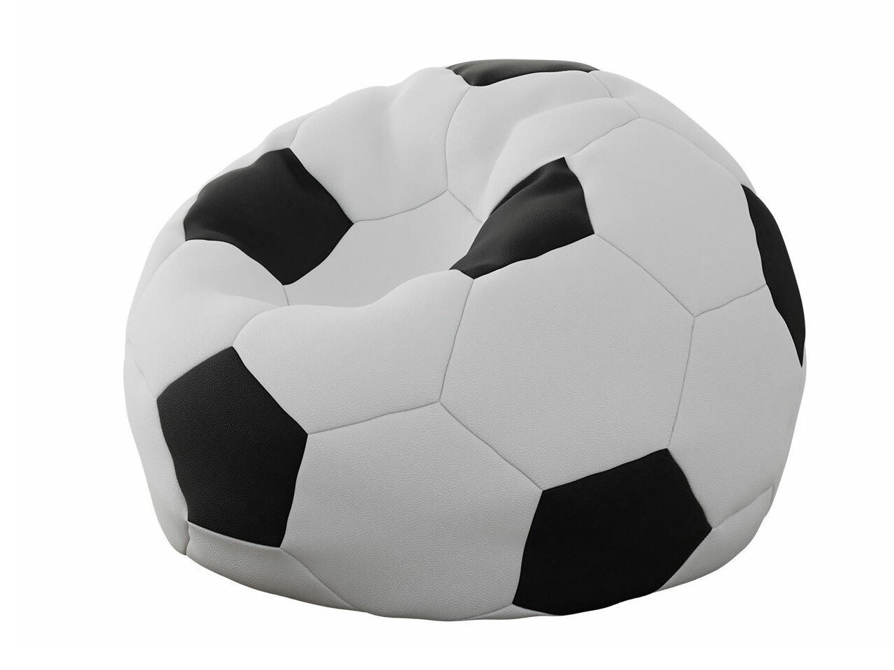 Pouf poire Comfivo 287 (Blanc + Noir)