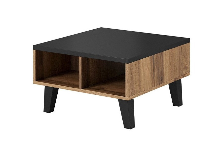 Table basse Larfloi 100 (Chêne wotan + Noir)
