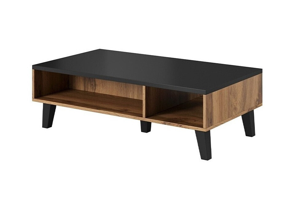 Table basse Larfloi 101 (Chêne wotan + Noir)