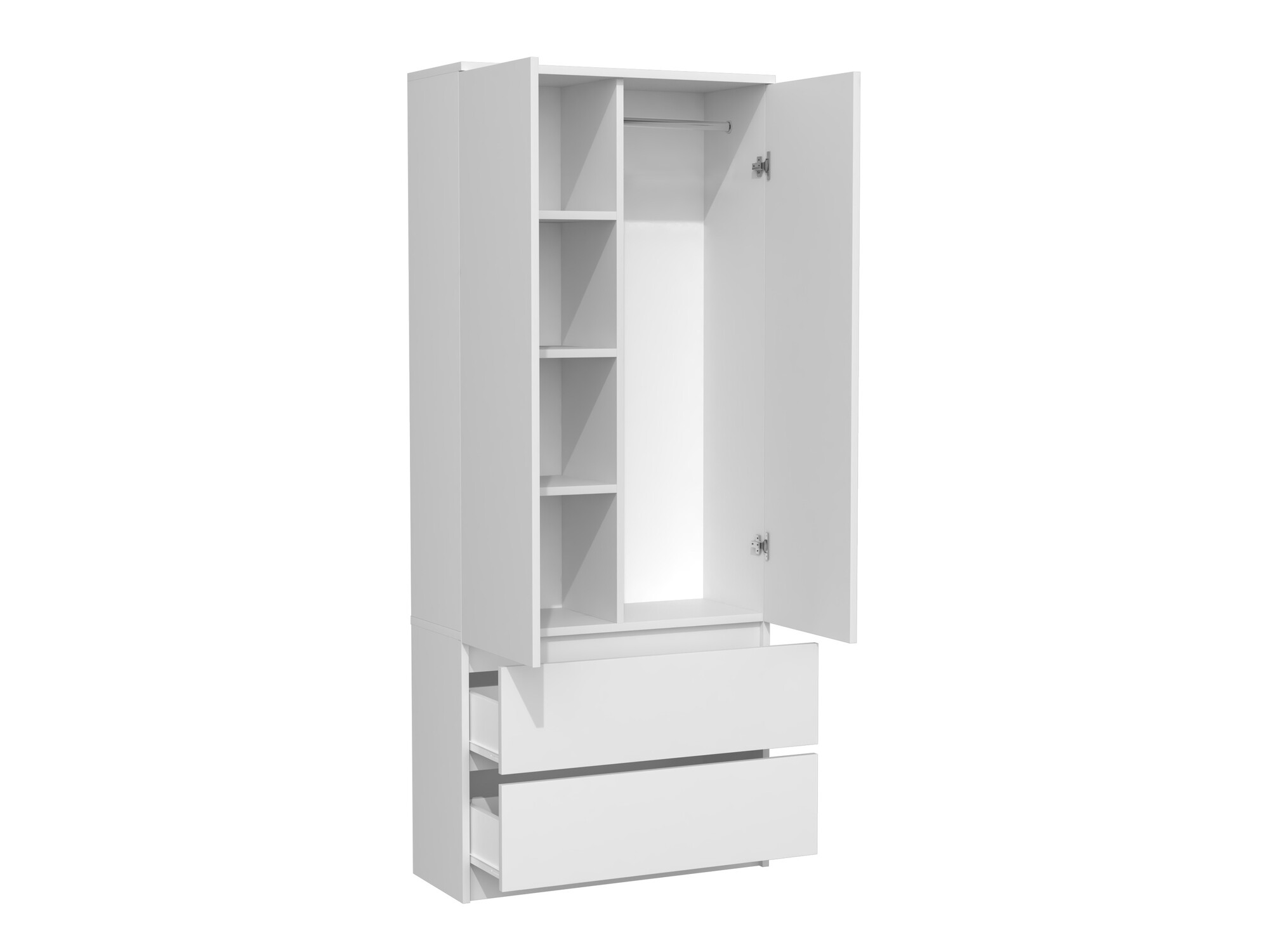 Armoire Elbvelu 116 (Blanc)