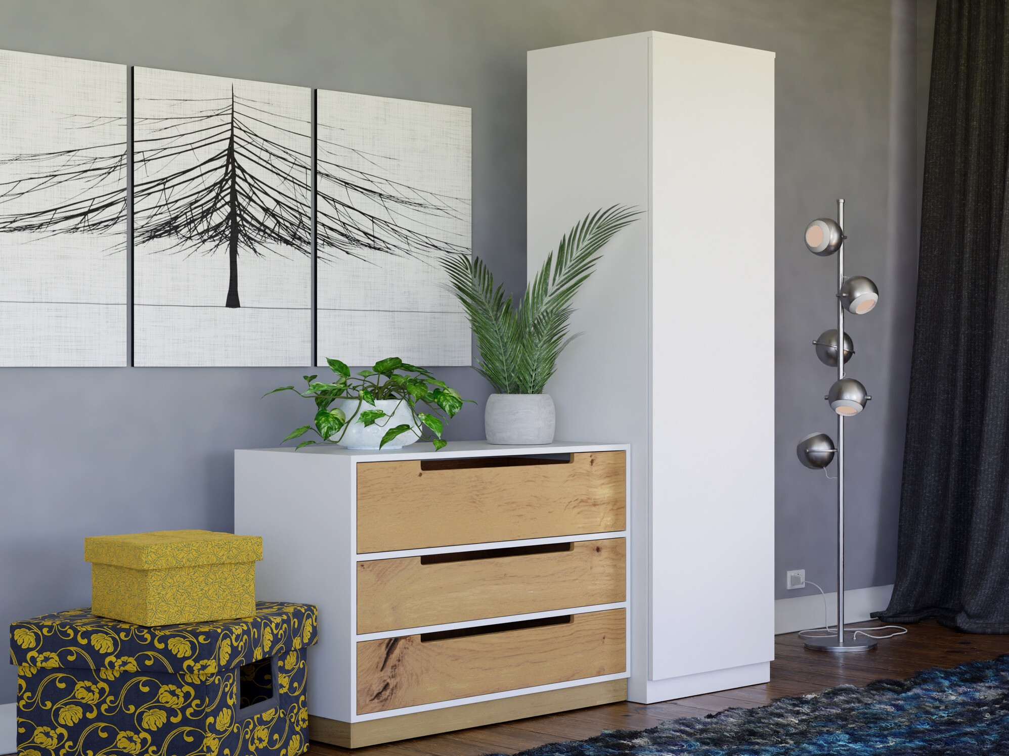 Armoire Elbvelu 118 (Blanc)