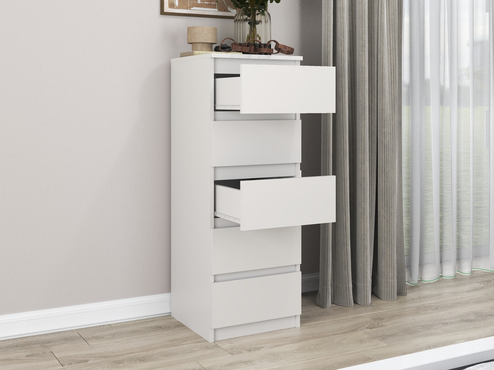Commode Elbvelu 121 (Blanc)