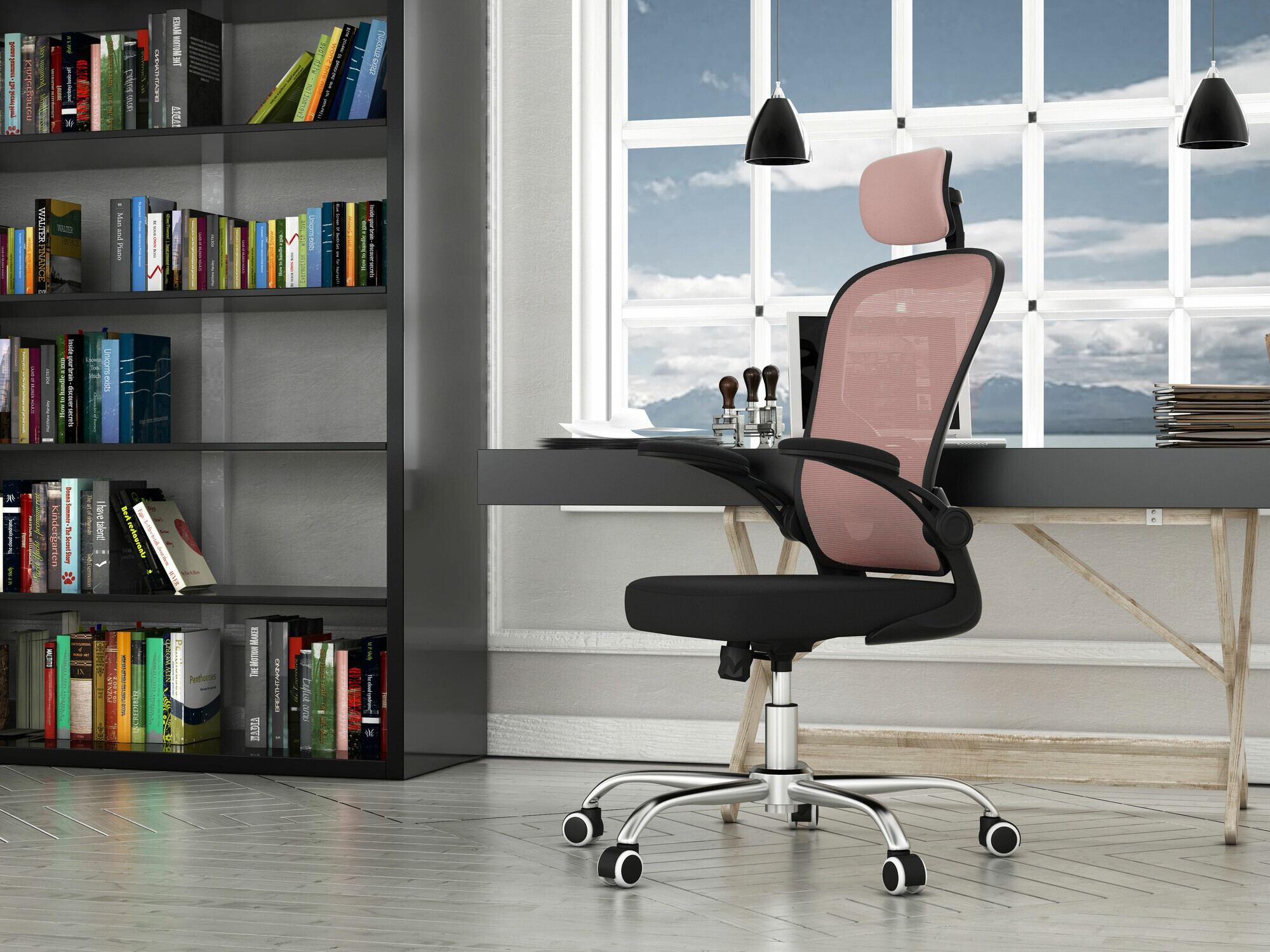 Chaise de bureau Mandeville 234 (Rose)