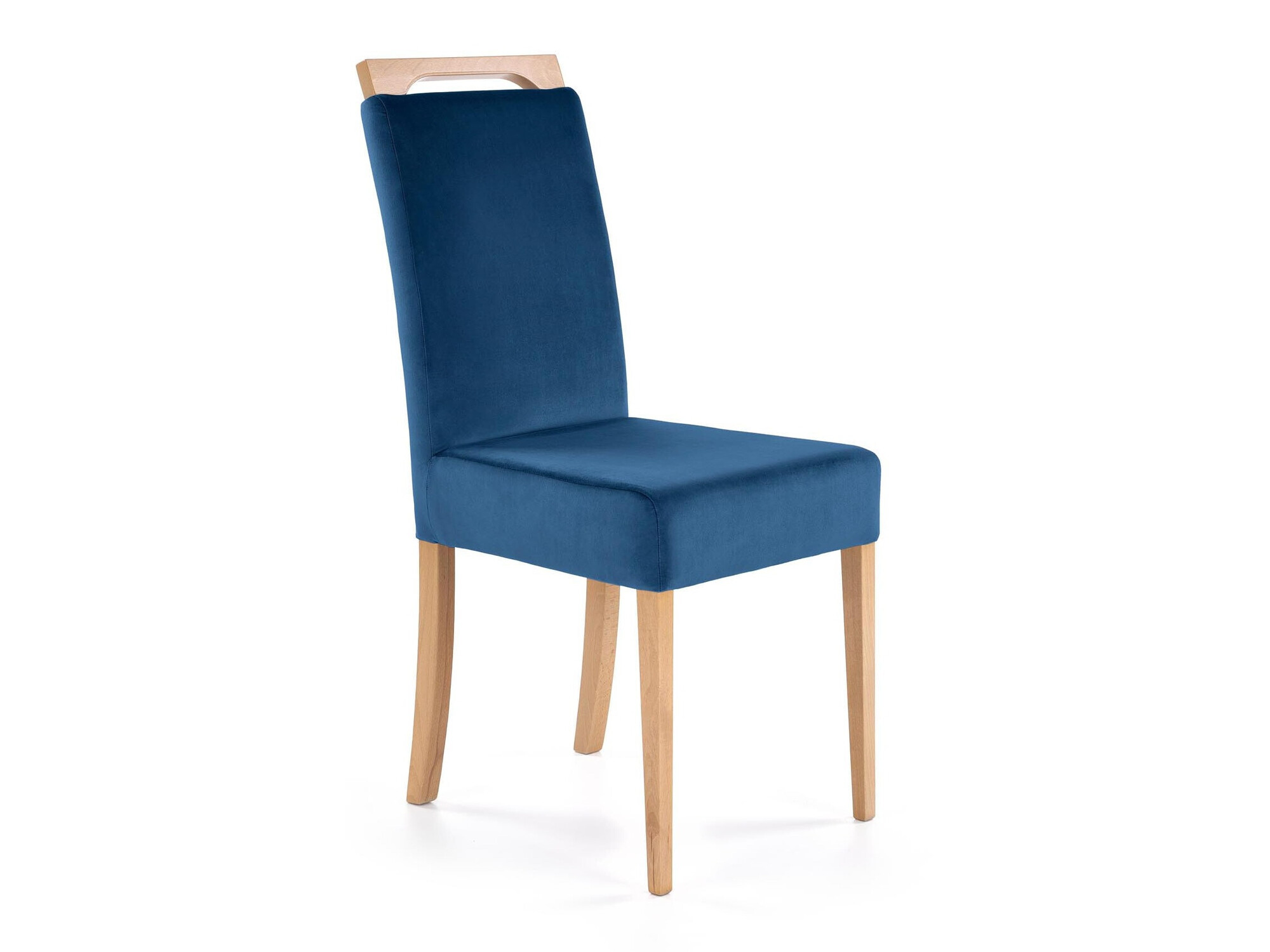 Chaise Houston 1055 (Bleu foncé + Chêne)